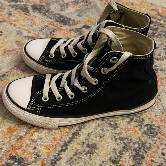 Black kids high top converse - Picture 2 of 4